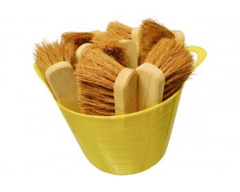 Bucket of 12in Coco Bristle Brush Heads